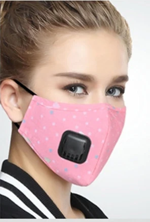 Women Pink Kpop хлопковая маска для лица KN95 против пыли PM2.5 на рот с респиратором фильтр из активированного угля Тканевая маска для зимнего бега - Цвет: Women Pink