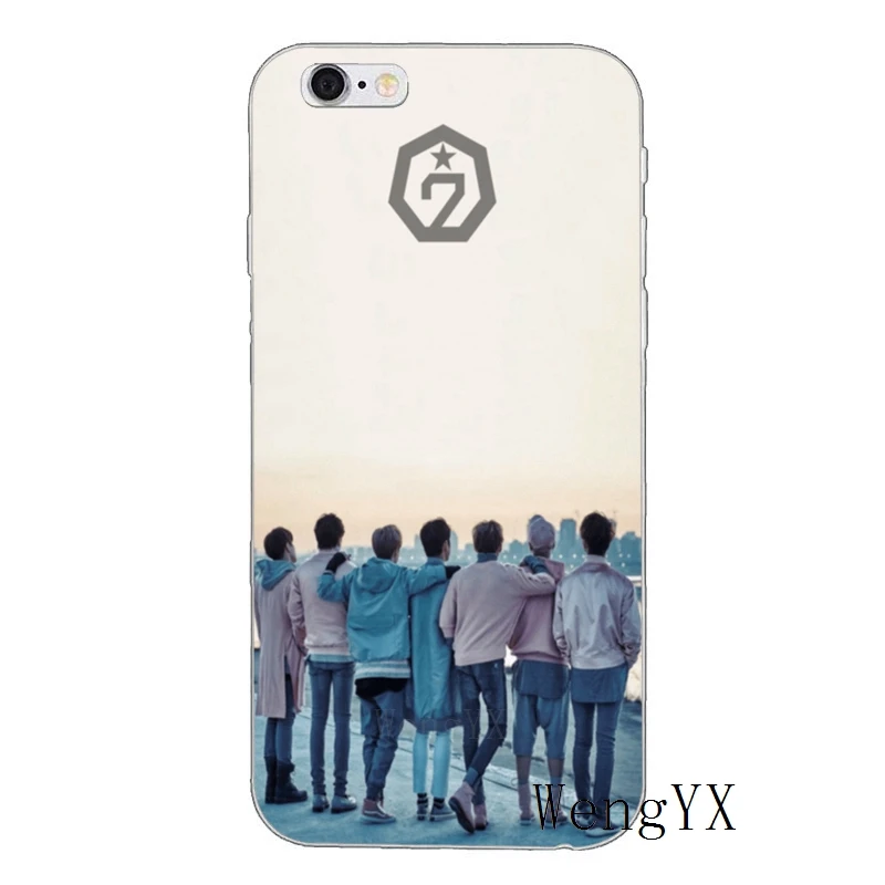 Эстетическое kpop got7 мягкий чехол для телефона для iPhone XR X XS Max 8 7 6s 6 plus SE 5S 5c 5 iPod Touch - Цвет: kpop-got7-A-12