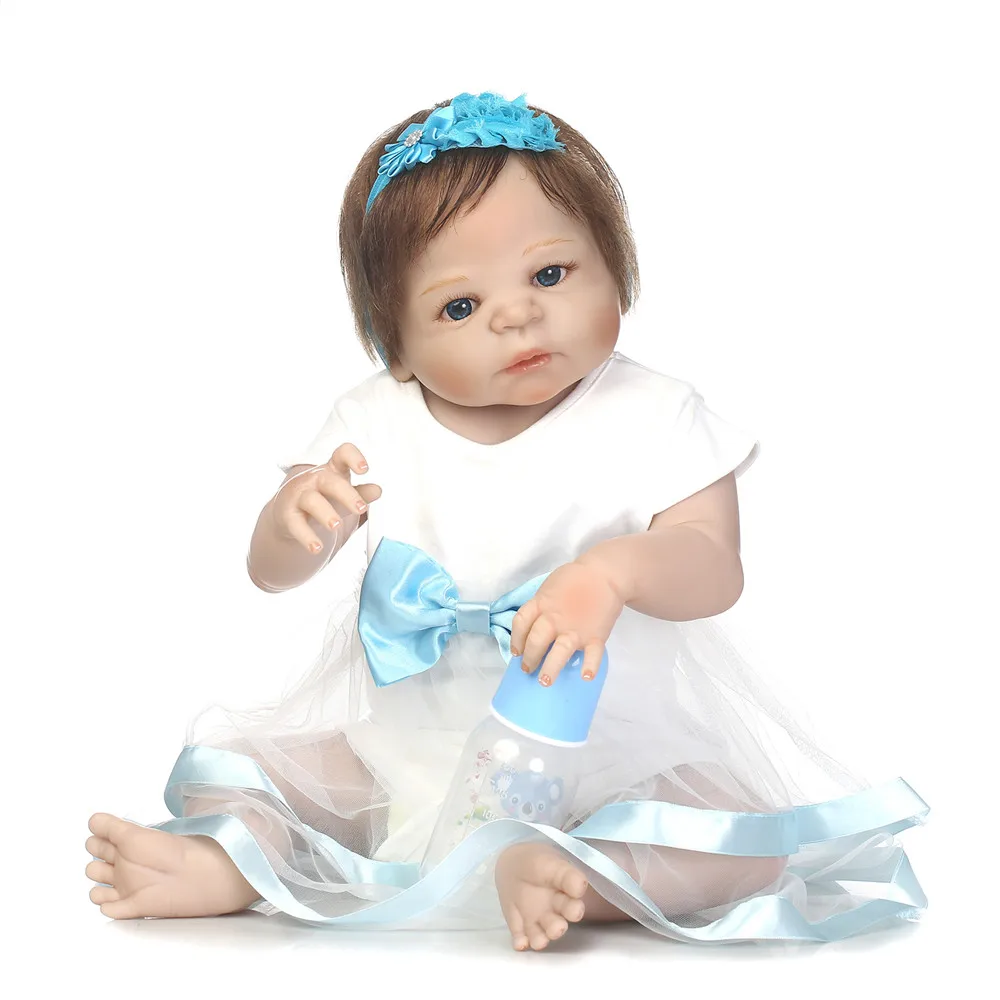 

NPK Bebe-reborn 22 "силиконовые куклы reborn baby girl для детей, Подарочные игрушки bonecas brinquedos BJD, модная Кукла принцессы