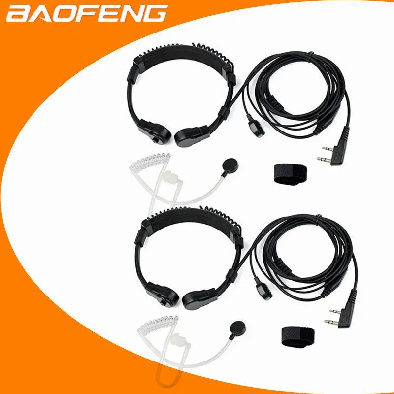 2 шт. гибкая гарнитура с микрофоном для Kenwood Baofeng UV 5R H777 22 3 81 7|Рации| |