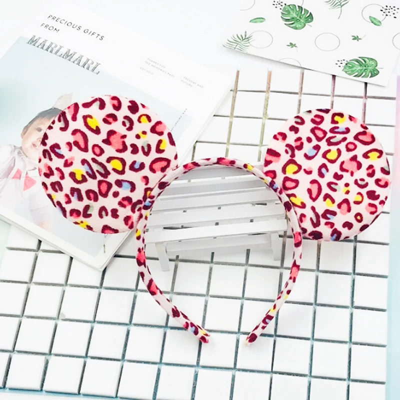 Disney Minnie уши Микки аксессуары для волос украшение для волос, для девочки Девушки вечерние бант на голову Мультфильм Плюшевая кавайная игрушка ролевые игры подарок