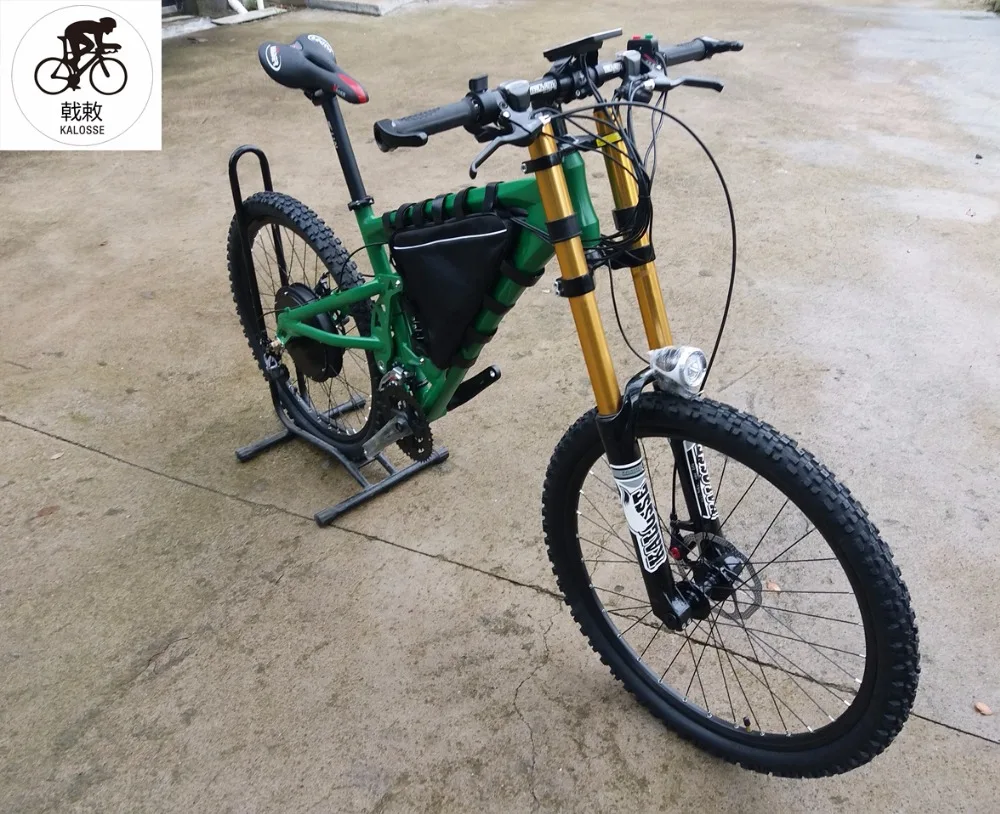 Электрический горный велосипед Kalosse с полной подвеской 48 В 1000 Вт DH bike M390 27