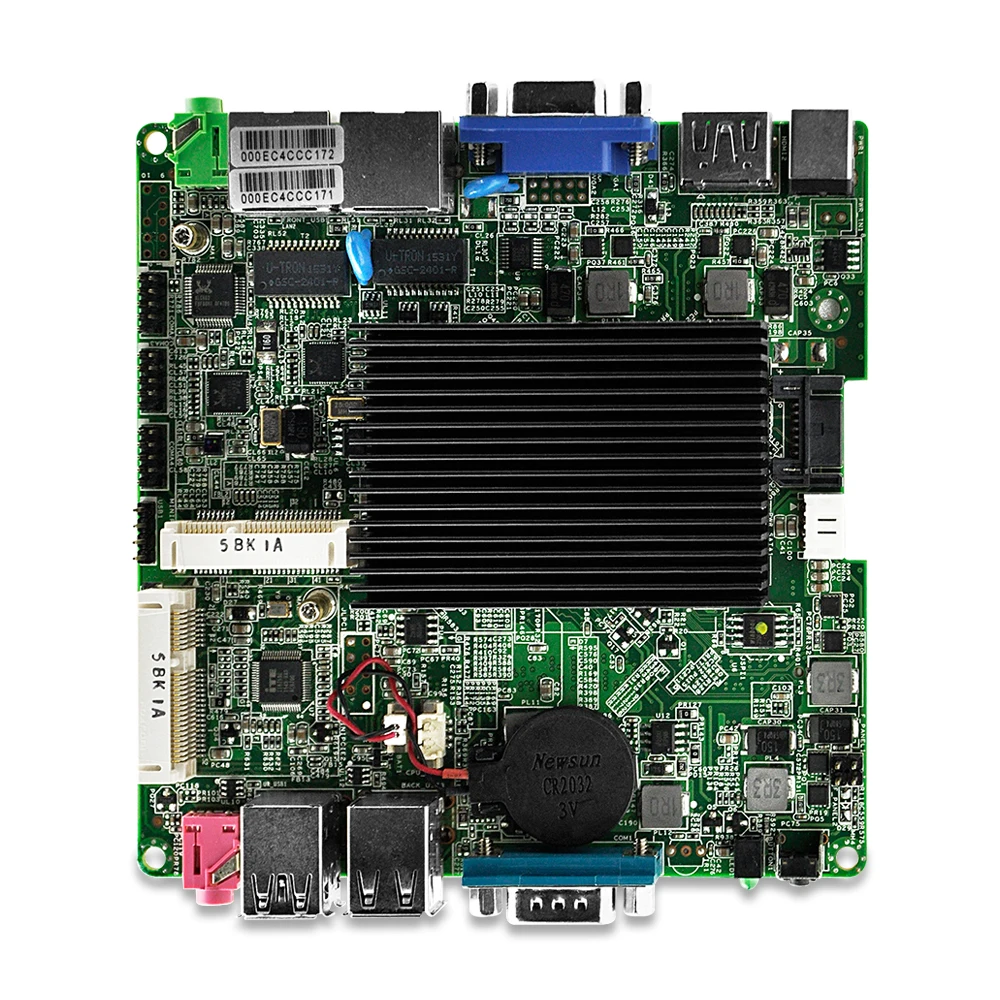 Безвентиляторная nano-itx плата Q1800G2-P J1800 двухъядерный двойной Lan 4* COM DC 12 В VGA двойной дисплей DC 12*12 см Win 7 Win 10 Linux WOL PXE