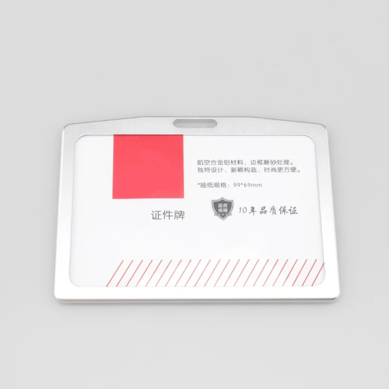 Etaofun Id значок держатель для карт для мужчин качество алюминий рамки admission крышка с ремешки металлический корпус офис admission Badge