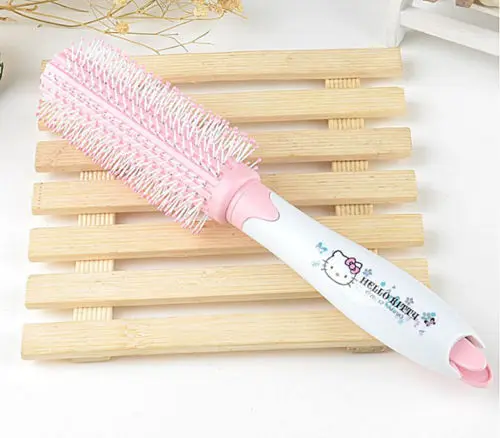 Pink Hello kitty макияж Вьющиеся волосы гребень ручная расческа yey-240/23 - Цвет: Pink