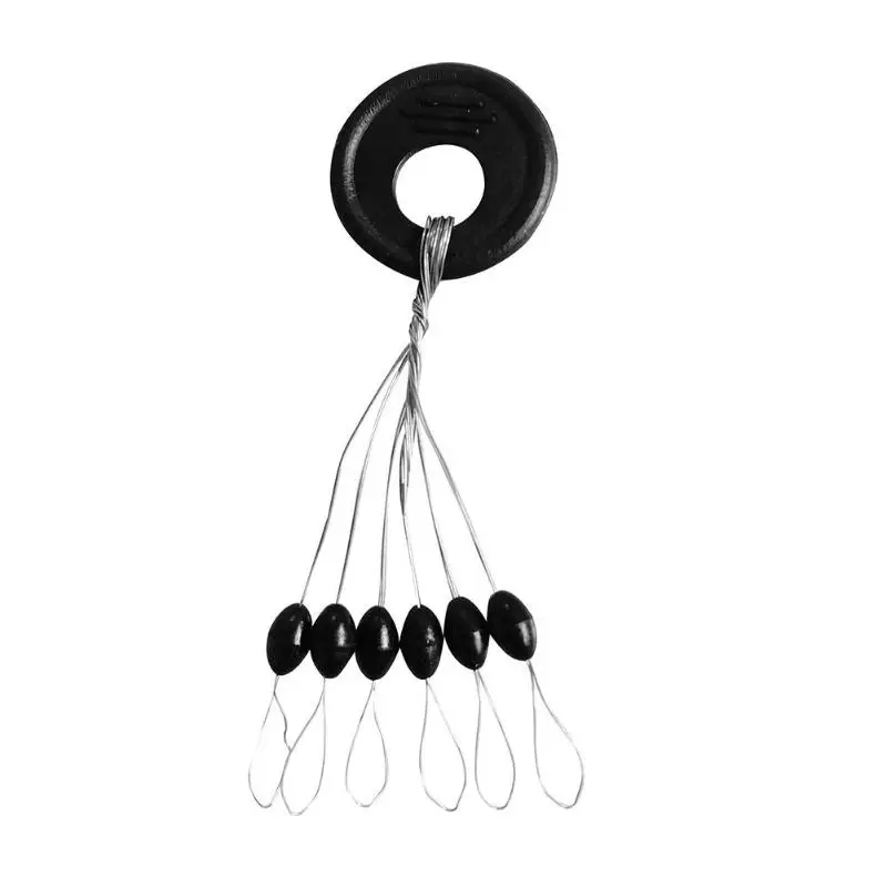 100 Groups 600pcs Tackle Resistance Space Not To Hurt The Line Vertical Beans Rod Clip O-shaped Fishing Accessories