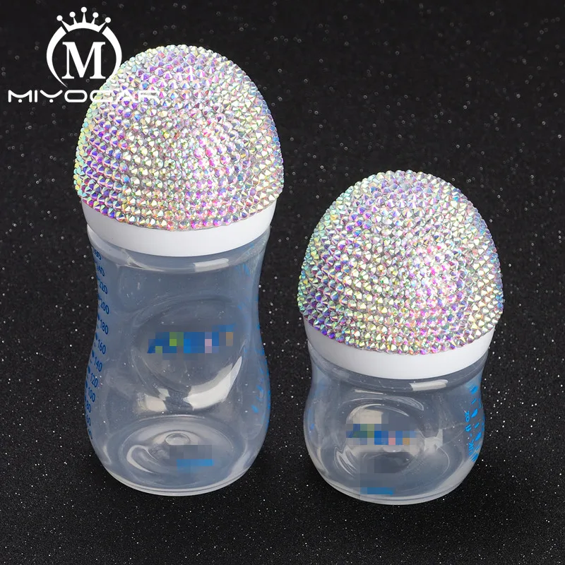 

MIYOCAR Bling Bling beautiful handmade safe Feeding Bottle baby bottle and bling crown pacifier for gift