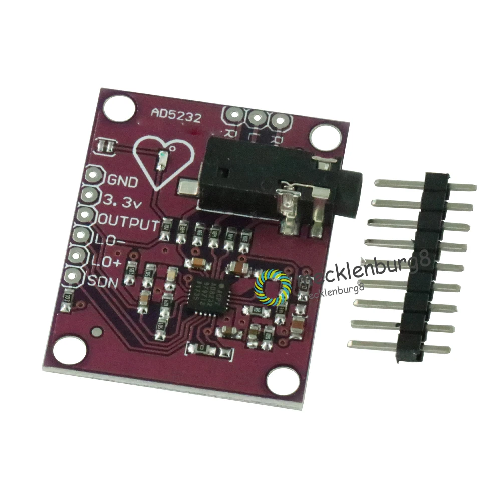 

AD8232 ECG physiological pulse measurement monitor ECG Sensor module one lead heart rate monitor Diy Kit for Arduino