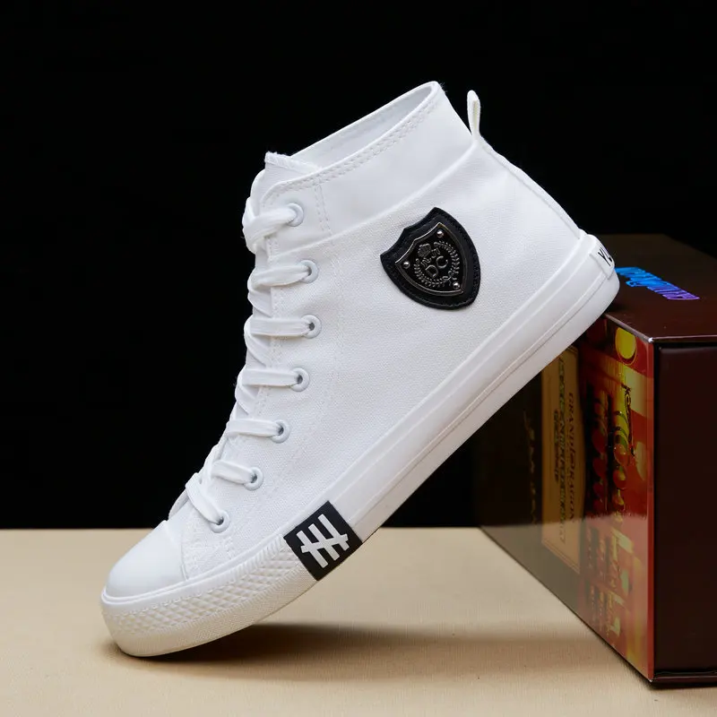 New 2018 High Quality Spring Summer Canvas Shoes Men Sneakers Top White Casual Male Brand Fashion | Обувь