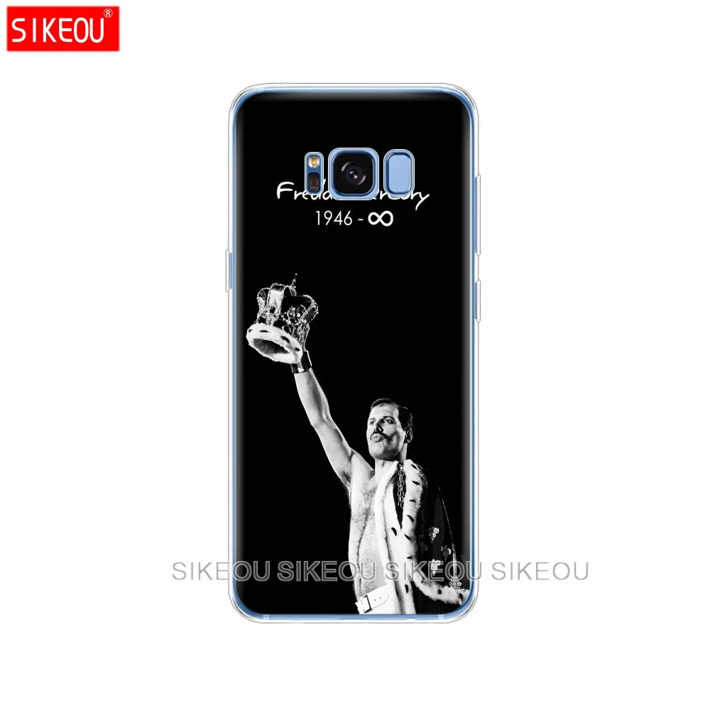 Силиконовый чехол для Samsung Galaxy S9 S8 S7 S6 edge S5 S4 S3 PLUS телефона Freddie Mercury Queen band|Бамперы| |