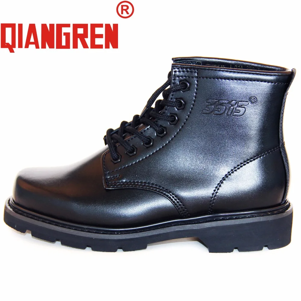 

QIANGREN Military Factory Direct Men's Genuine Leather Work Safety Boots Spring Autumn Shoes Sapato Masculino Chaussures Homme