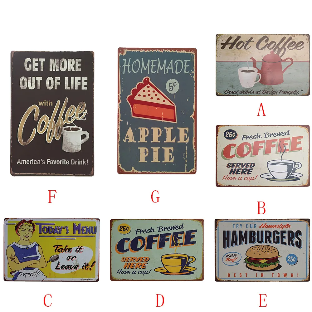Vintage Metal Tin Sign Poster Plaque Bar Pub Club Cafe Home Plate Wall Decor Art Garden Decorative Supplies Tool | Дом и сад