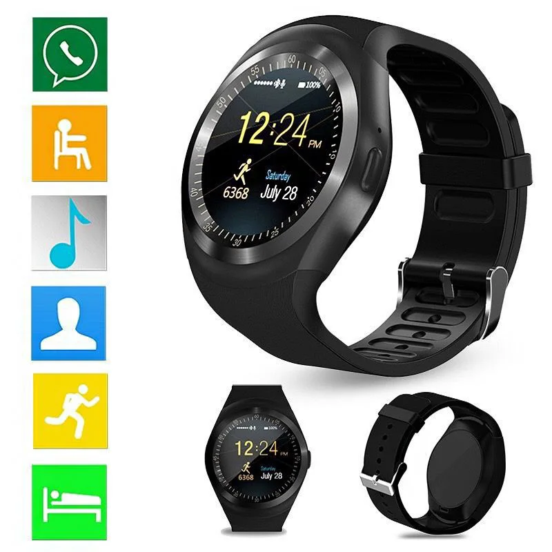 Водонепроницаемые Bluetooth Смарт часы телефон мат для Android IOS iPhone Samsung LG смартфонов