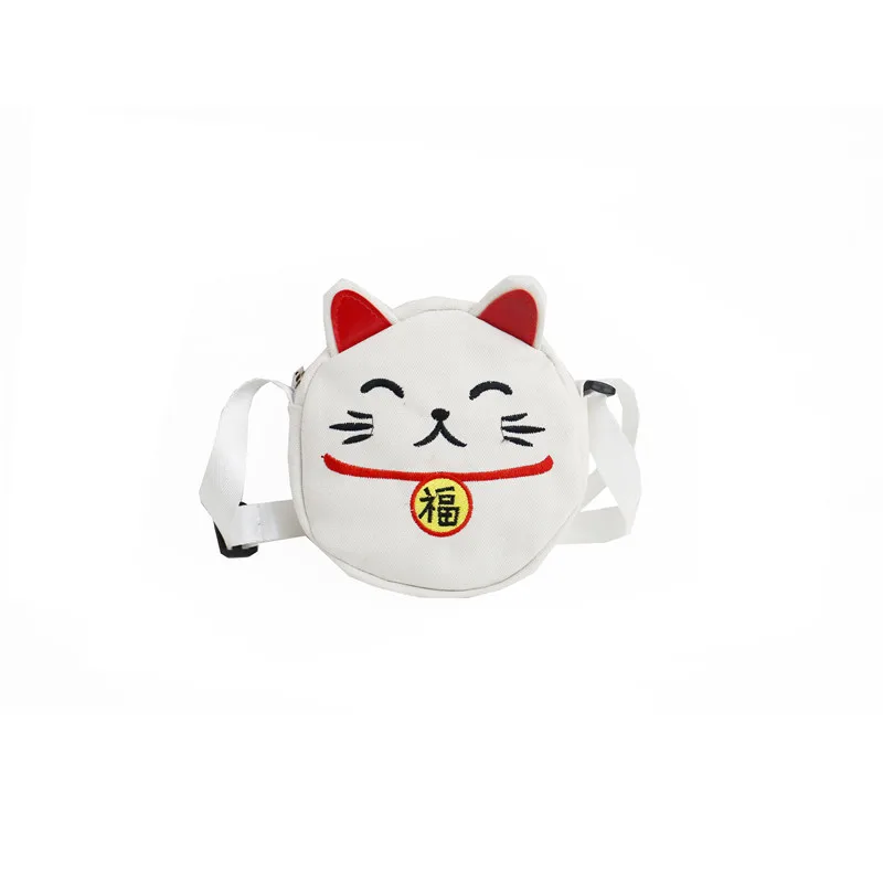 06 White-Handbag-1 Menghuo милый кот холст рюкзак мультфильм женские рюкзаки для девочек-подростков школьная сумка модный черный розовый поросенок рюкзак mochilas - Цвет: 06 White-Handbag-1