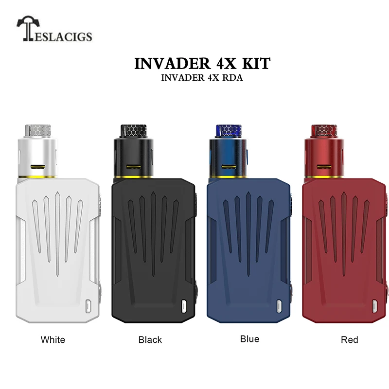 Tesla Invader 4X VV комплект легкий вес мод 280 Вт с Teslacigs RDA легко одна катушка сборка Дека