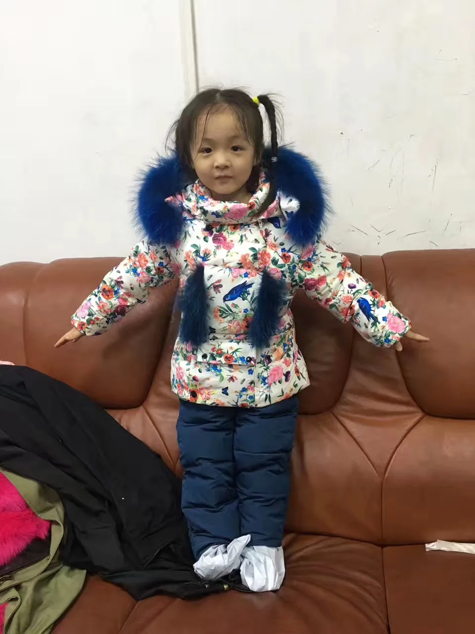 Одежда для маленьких девочек комбинезоны детская зимняя одежда русская зима