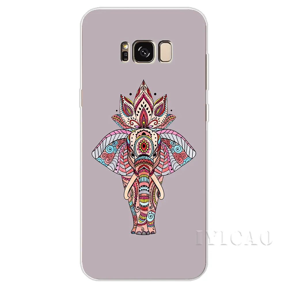 IYICAO с рисунками животных С Рисунком Слона жесткий чехол для Samsung Galaxy S6 S7 край S8 S9 S10