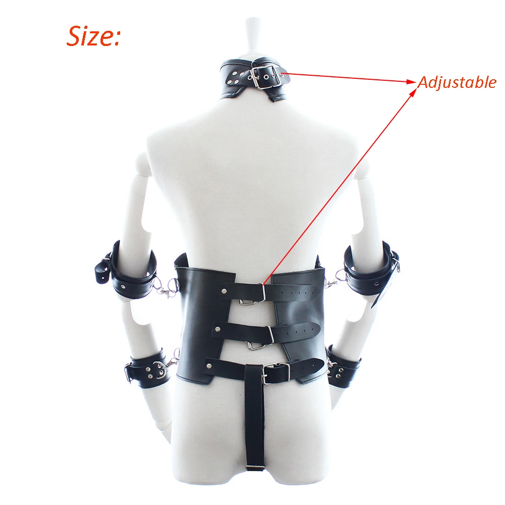Пояс верности из искусственной кожи для женщин Фетиш-бондаж связывания с