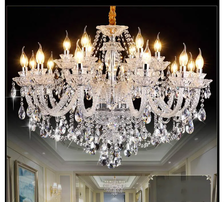 

Free Shipping Clear Crystal chandelier Living Room lustre sala de jantar cristal Modern Chandeliers Lighting Home Decoration