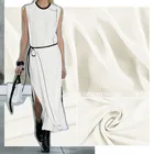 Шелк шерстяная Fabric140cm ширина, маленького размера, круглой формы с диаметром 32 мм48% шелк + 52% натуральный шелк тканевые костюмы плюшевая ткань Свадебная вечеринка платье ткани Бесплатная доставка