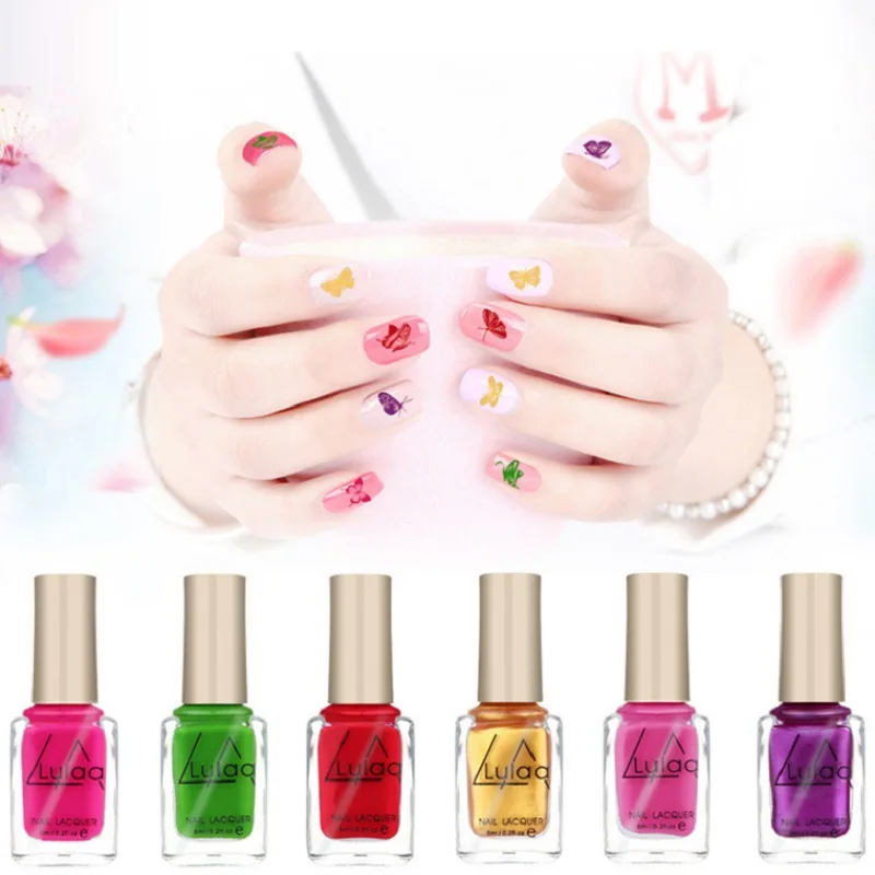 6 мл Лак для ногтей лак натуральная сухая Форма 12 цветов на выбор спрей Гель