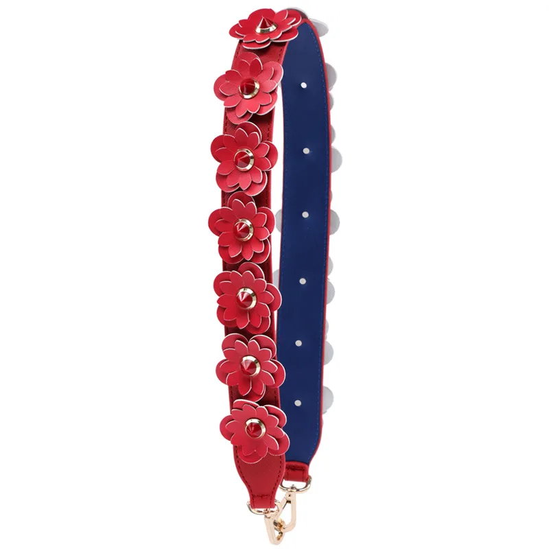 05 color JOYIR Новые цветочные ремешки из искусственной кожи сумки Красочные цветок ремешок моды прилив Для женщин Bolsa поясная сумка аксессуары Подарки сумке - Цвет: 05 color