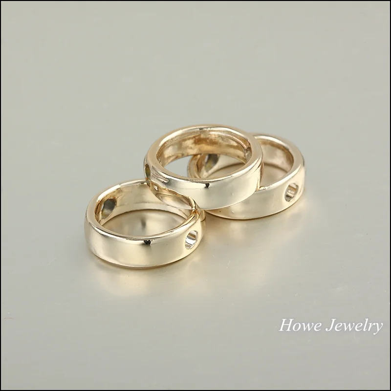 Оптовая продажа 100 шт Новый Винтажный KC позолоченное кольцо Шарм Подвеска