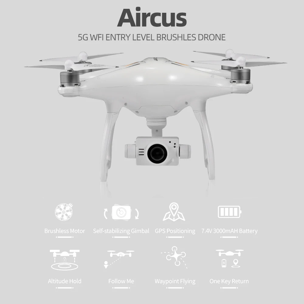 JJRC X6 Aircus 5G wifi FPV gps Радиоуправляемый Дрон с камерой 1080P HD широкоугольный карданный Дрон следуем за мной режим высоты бесщеточный Радиоуправляемый квадрокоптер