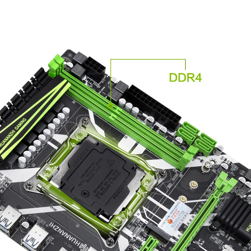 HUANANZHI X99 материнская плата слот LGA2011-3 USB3.0 NVME M.2 SSD Поддержка DDR4 REG ECC памяти и процессор Xeon E5 V3 V4