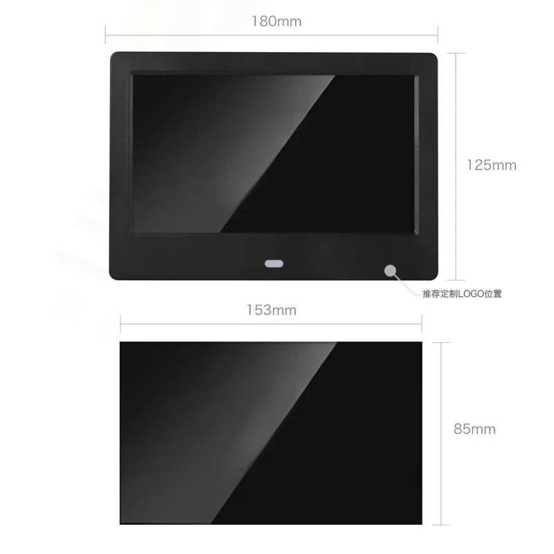 Tycipy 7 дюймов цифровая фоторамка HD 1024*600 светодиодный дисплей Воспроизведение