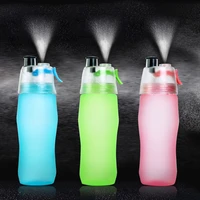 outdoor sports bike bottle bicycle sports bottle cooling single spray cup sports kettle pc scrub cup running gym drinking bottle