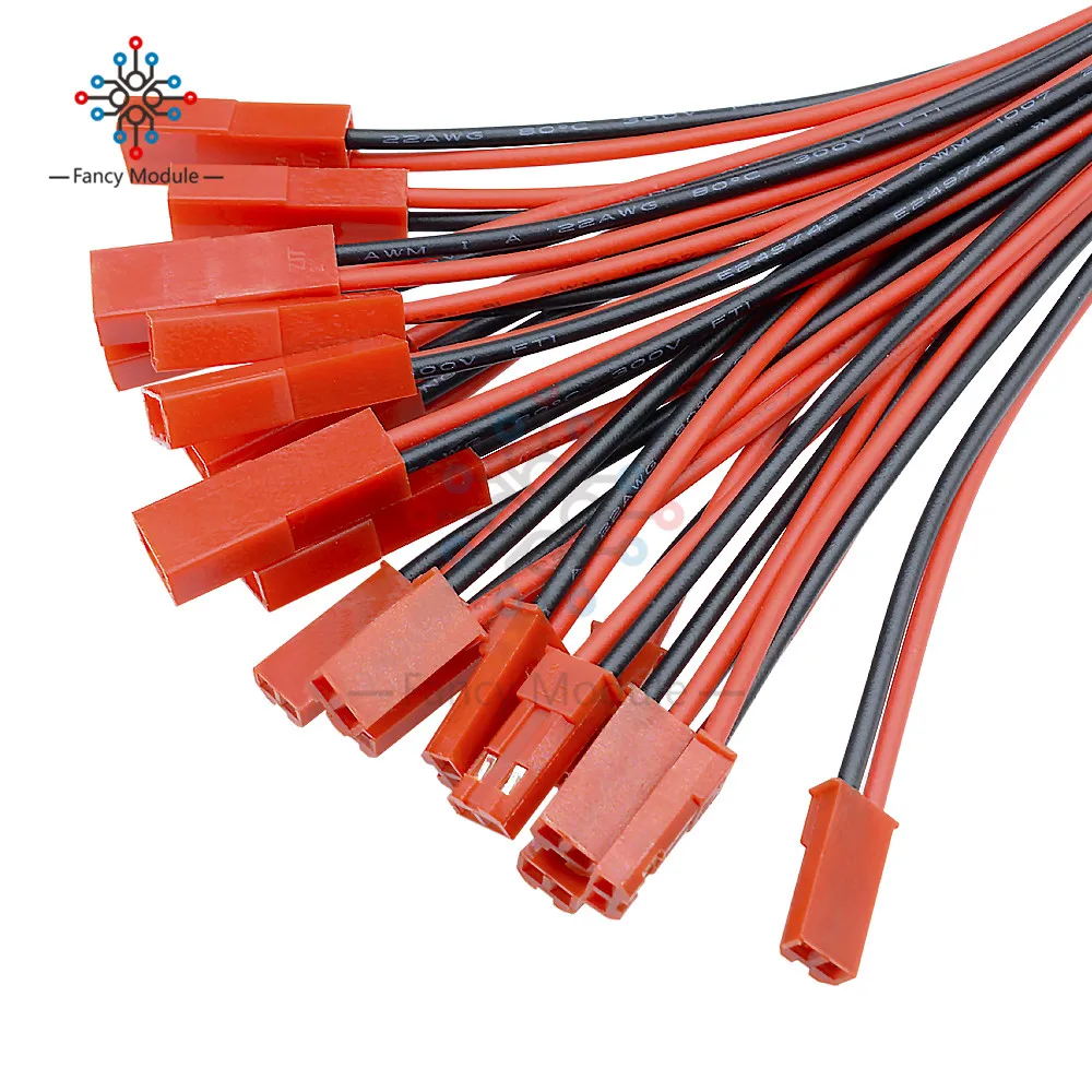 10 пар 100 мм 10 см jst штекер гнездовой