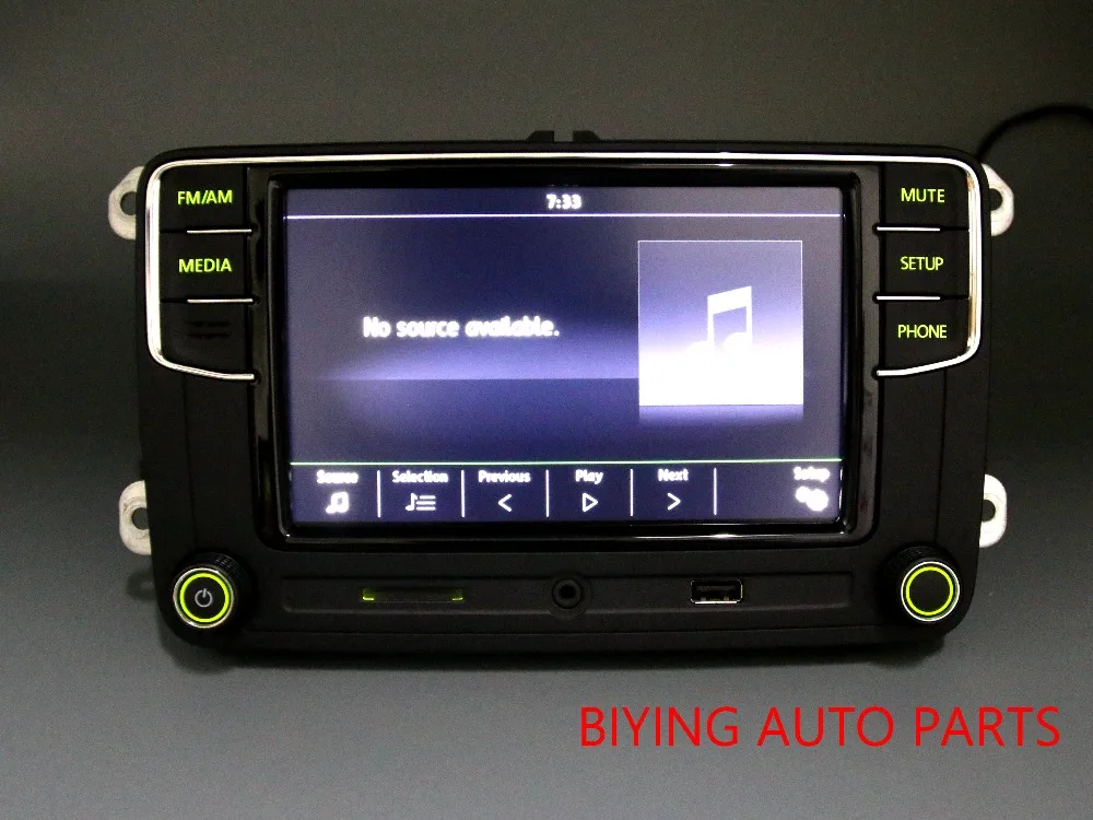 Радиоприемник AIDUAUTO RCD330 Plus зеленый светильник с кнопками для Skoda Octavia fabia 187A 6RD 035 187
