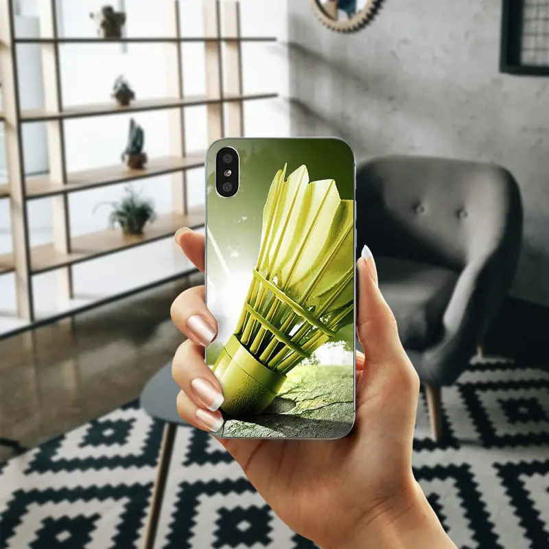 Спортивные ракетки для бадминтона Волан телефонные чехлы iPhone 4 4S 5 5S SE 6 6S 7 8 X XR XS Max