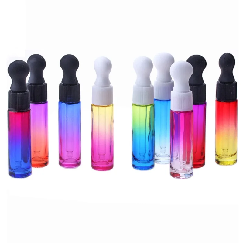 Пустой 10 мл стеклянный флакон дозатор для капель многоразовый косметический