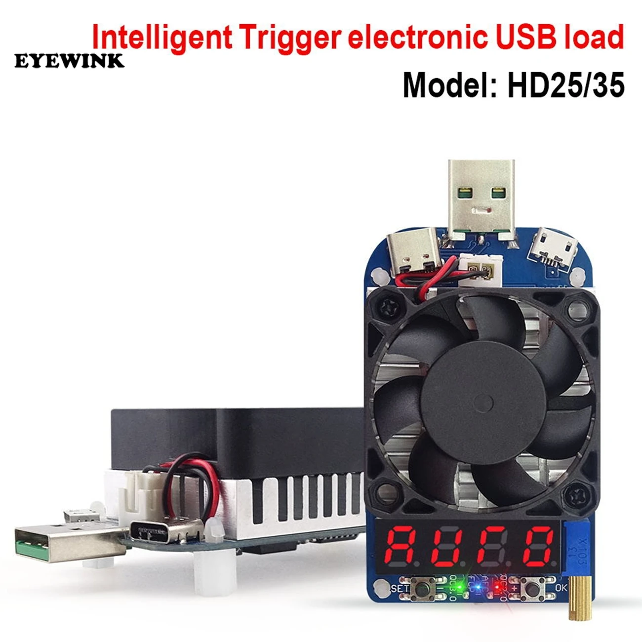 HD25 HD35 триггер QC2.0 QC3.0 Электронные USB нагрузочный резистор разряда батареи тест