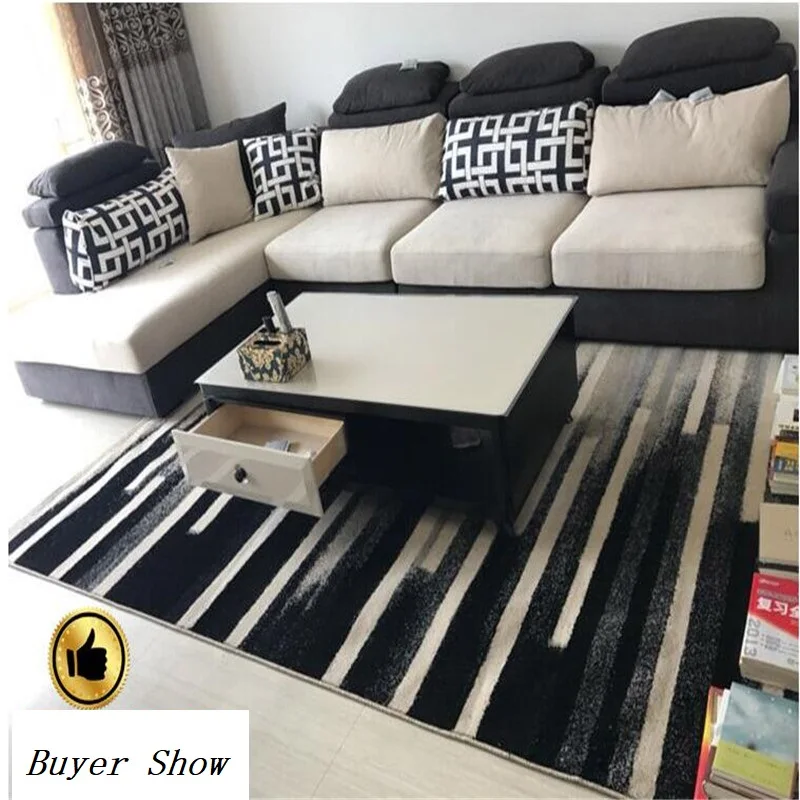 

WINLIFE Super Soft Carpet Modern Simple Rug Study Room Coffee Table Mat Living Room Home Decor Carpets and Rugs