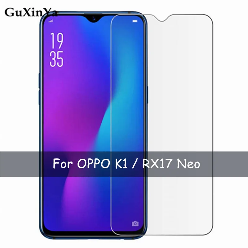 

Закаленное стекло OPPO K1, 2 шт., Защитное стекло для экрана OPPO K1, защита от царапин, 2.5D стекло, OPPO K1 / RX17 Neo/R15x, защитная пленка