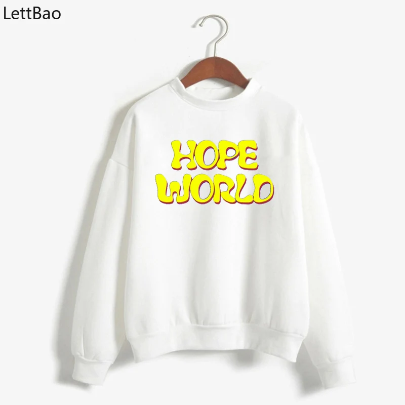 Брендовая одежда, повседневные женские толстовки с надписью «hope world», толстовки с круглым вырезом, Vogue, худи Harajuku, готика, kpop, sudadera mujer