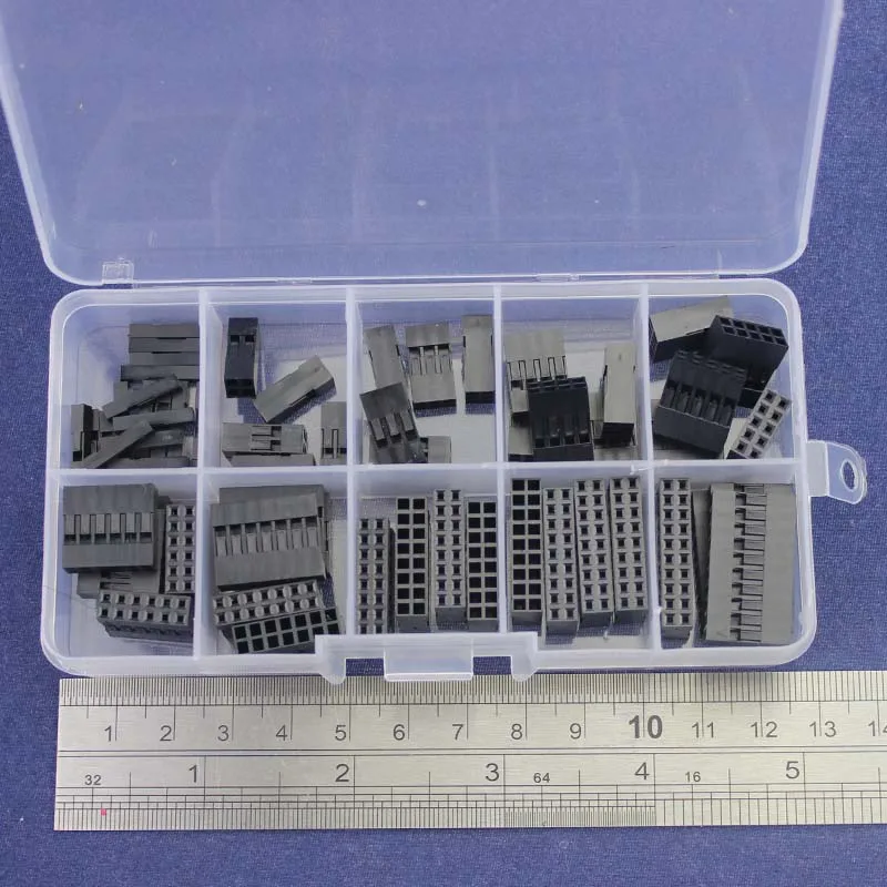 Двухрядный Dupont комплект 1 P/2*2/2*3/2*4/2*5/2*6/2*7/2*8/2*9/2* 10Pin корпус пластиковый корпус клемма Перемычка провода СОЕДИНИТЕЛЬ НАБОР
