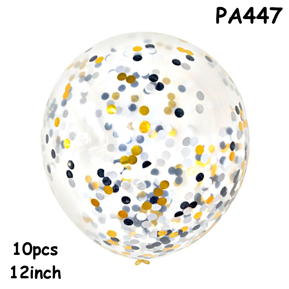 PA447 10pc 12inch 10 шт прозрачные воздушные шары с аппликацией в виде Золотой Звезды конфетти из фольги прозрачные воздушные шары с днем рождения Baby Shower Свадьба розовое золото вечерние украшения - Цвет: PA447 10pc 12inch