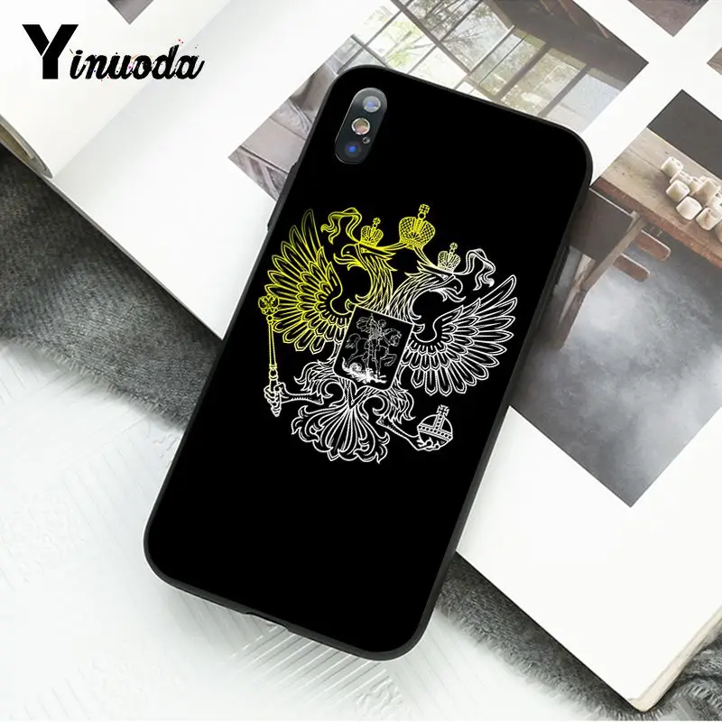 A14 Yinuoda, чехол для телефона с эмблемой флага России для iphone 11 Pro Max X XS MAX 6 6S 7 8plus 5 5S XR - Цвет: A14