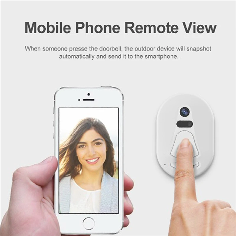 HD Wifi дверной звонок камера беспроводная IP дверная камера бесплатное Облачное хранилище фото Ночное Видение безопасности видео дверной звонок Wifi дверной Звонок