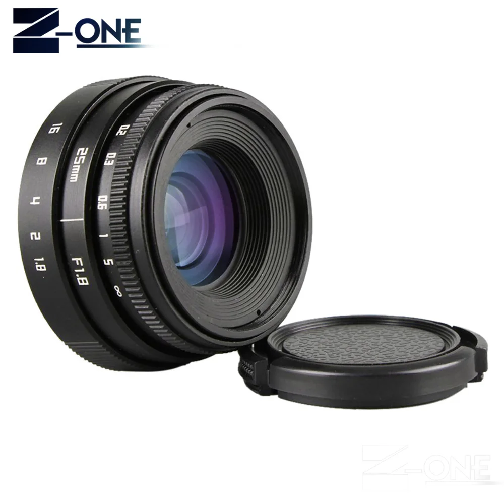 25 мм F1.8 ТВ объектив для камеры видеонаблюдения Объектив C mount + бленда объектива