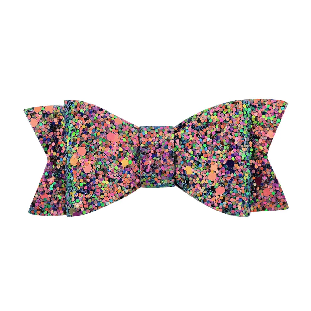 1Pcs Glitter Bowknot Sequin Powder Hair Accessories 3.14&quot Casual Hairclip Bow Fashion Accessory Sweet Barrette 961 | Аксессуары для