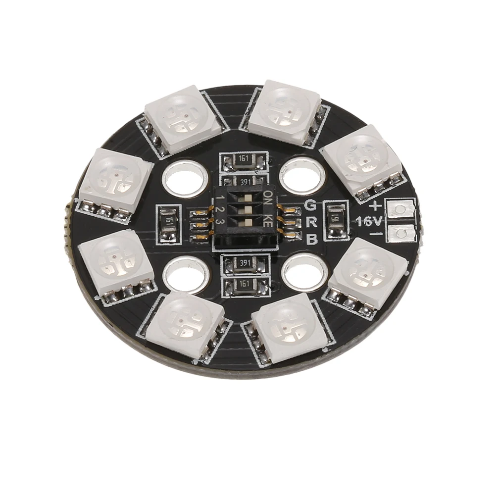 Matek RGB LED круглая доска световая 7 видов цветов X8 16V для Мультикоптер FPV RC