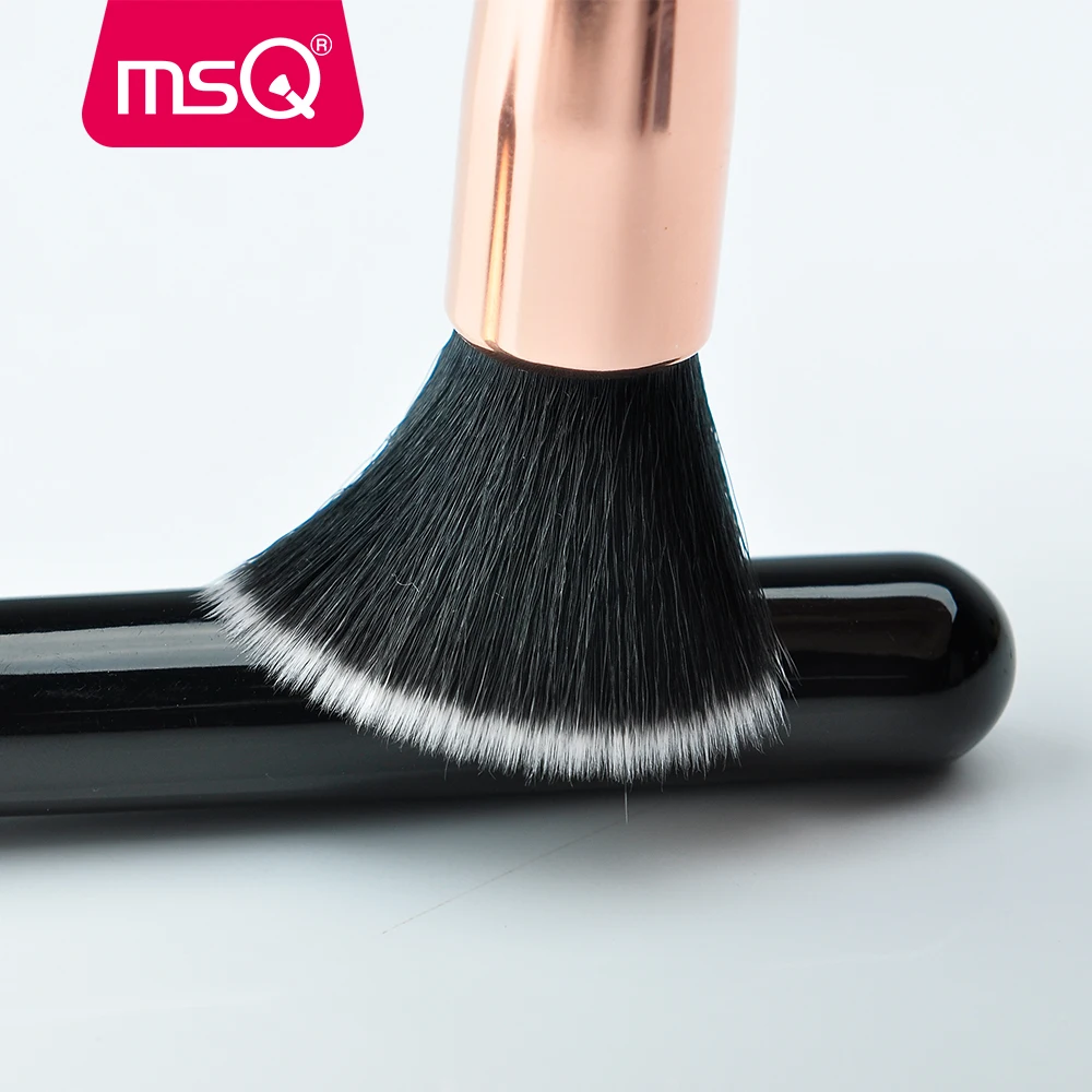 MSQ 10 шт. кисти для макияжа розового золота нанесения основы растушевки румян