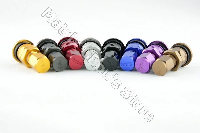 8 цветов 4 шт./компл. Универсальный Rays Volk Racing кованые Алюминий стержень клапана