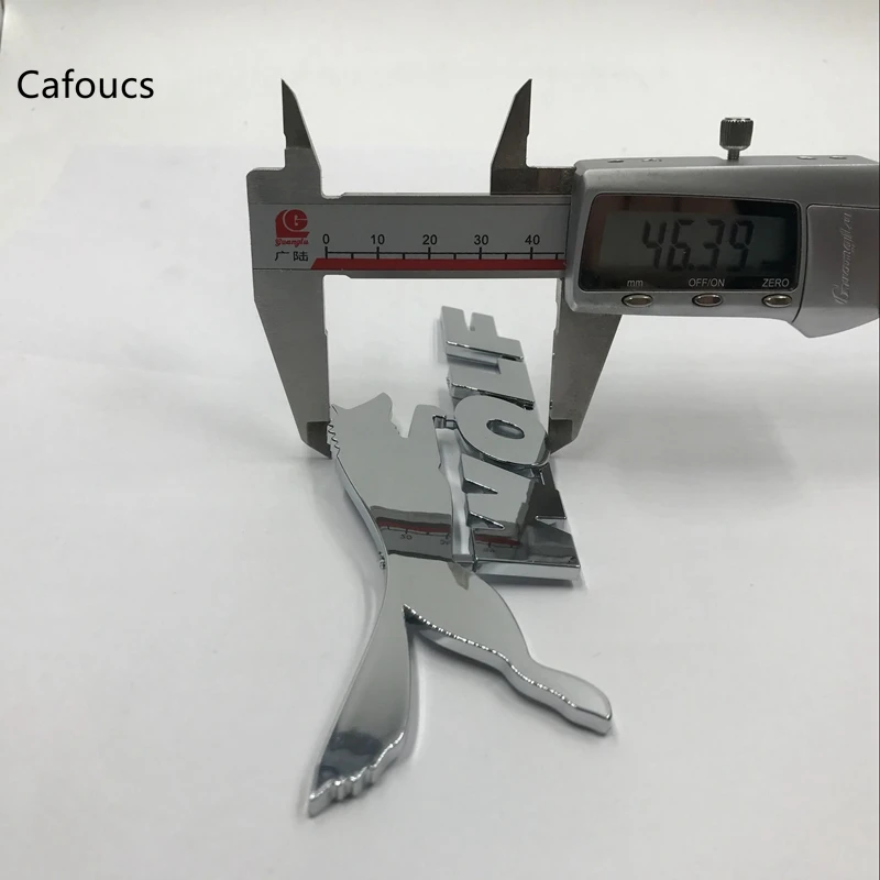 

3D WOLF Logo Car Rear Trunk Emblem Badge Sticker For ford Focus Fiesta Mondeo Kuga Ecosport Auto Accessories