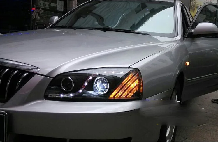 HID, 2004~ 2010, автостайлинг, фары для HUNDAI Elantra, Solaris, accent, Elantra, Genesis, i10, i20, santa fe, lantra; Elantra Головной фонарь